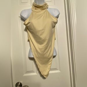 Sexy open back blouse